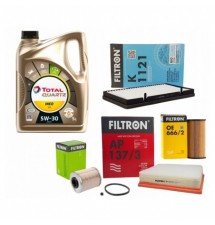 OLEJ TOTAL INEO ECS 5W30 ZESTAW FILTRÓW OPEL VIVARO...