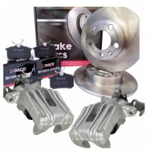 ZACISKI HAMULCOWE TYŁ TARCZE KLOCKI VW POLO SEAT...