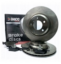 2X TARCZE HAMULCOWE + KLOCKI TYŁ BMW E90 E91 E92 E87...