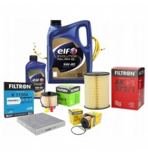 6L OLEJ 5W30 ELF 4X FILTRY...