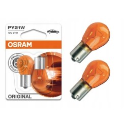 2X OSRAM ŻARÓWKI KIERUNKOWSKAZ PY21W 12V 21W BAU15