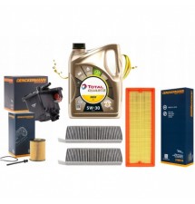 5L 5W30 OLEJ TOTAL 4X FILTR...