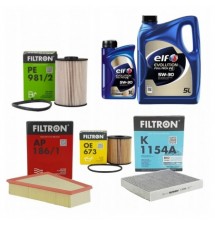 6L OLEJ 5W30 ELF + 4X...