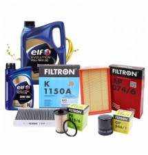 OLEJ 6L ELF EVOLUTION 5W30 4X FILTRY FORD FOCUS II...