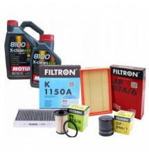 OLEJ 6L MOTUL EFE 5W30 4X FILTRY FORD FOCUS II C-MAX...