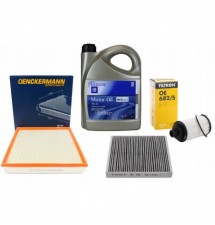 ZESTAW 3 FILTRÓW + OLEJ 5W30 5L DEXOS2 OPEL ZAFIRA C...