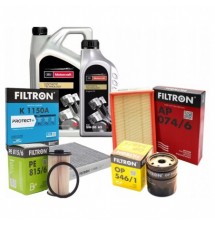 OLEJ 6L 5W30 MOTORCRAFT 4X FILTRY FORD FOCUS II...