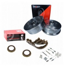 BĘBNY HAMULCOWE SZCZĘKI SPRĘŻYNKI PIERŚĆIENIE OPEL...