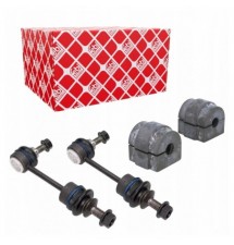 2X ŁĄCZNIK STABILIZATORA TYŁ + GUMY BMW E60 E61