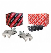 ZACISK HAMULCOWY PRAWY + LEWY TYŁ + KLOCKI BMW E60 E61