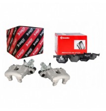 ZACISK HAMULCOWY PRAWY + LEWY TYŁ + KLOCKI BMW E60 E61