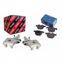 ZACISK HAMULCOWY PRAWY + LEWY TYŁ + KLOCKI BMW E60 E61