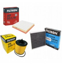 ZESTAW FILTRÓW - OLEJ POWIETRZE KABINA OPEL ASTRA J...