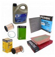 OLEJ 5W30 DEXOS2 5L ZESTAW FILTRÓW OPEL INSIGNIA B...