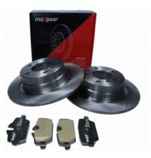 TARCZE HAMULCOWE + KLOCKI TYŁ BMW E90 E87 296MM PEŁNA