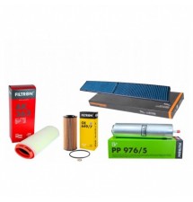 ZESTAW FILTRÓW POWIETRZE OLEJ PALIWO KABINA BMW E90...