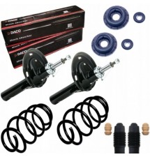 2x AMORTYZATORY SPRĘŻYNY PODUSZKI OSŁONY PRZÓD...