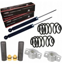 2X AMORTYZATORY MOCOWANIE OSŁONY SPRĘŻYNY TYŁ DO...