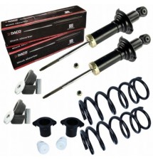 2x AMORTYZATORY SPRĘŻYNY OSŁONY PODUSZKI TYL DO...