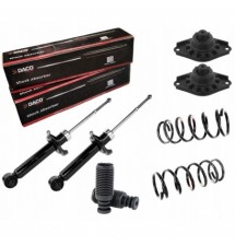 2X AMORTYZATORY OSŁONY ODBOJE MOCOWANIE SPRĘŻYNY TYŁ...