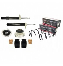 2X AMORTYZATORY PODUSZKI SPRĘŻYNY PRZÓD BMW E60...