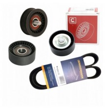 3 ROLKI + PASEK NAPĘDOWY OPEL ASTRA H VECTRA C...