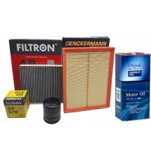 ZESTAW FILTRÓW OPEL ASTRA H 1.6 1.8 16V + OLEJ 5W30...