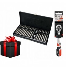 ZESTAW PREZENTOWY YATO GRZECHOTKA 3/8 + KOMPLET...
