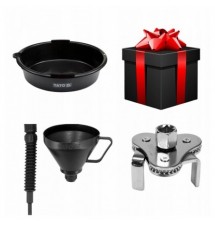 ZESTAW PREZENTOWY YATO SERWIS OLEJOWY MISKA LEJEK KLUCZ