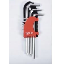 YATO KLUCZE IMBUSOWE HEX 2-10 MM, KPL. 9 SZT.