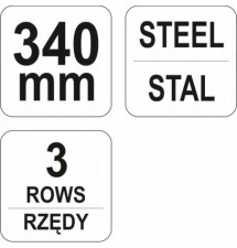 YATO SZCZOTKA DRUCIANA Z PLASTIKOWĄ RĄCZKĄ