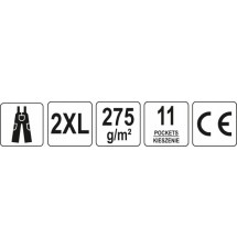 YATO SPODNIE ROBOCZE DUERO OGRODNICZKI R. XXL