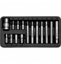 YATO ZESTAW KOŃCÓWEK WKRĘTAKOWYCH HEX, 15 SZT