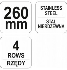 YATO SZCZOTKA DRUCIANA Z PLASTIKOWA