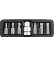 YATO KOŃCÓWKI WKRĘTAKOWE TORX SECURITY, T25-T55, 7 SZT