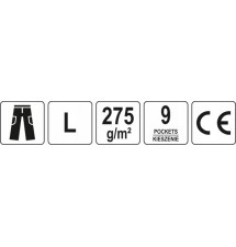 YATO SPODNIE ROBOCZE DUERO ROZM. L