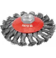 YATO SZCZOTKA TARCZOWA FI 100MM Z GWINTEM M14, DRUT...