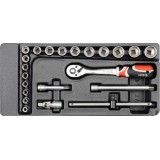 YATO WKŁAD DO SZUFLADY ZESTAW NARZ.3/8" 22CZ.