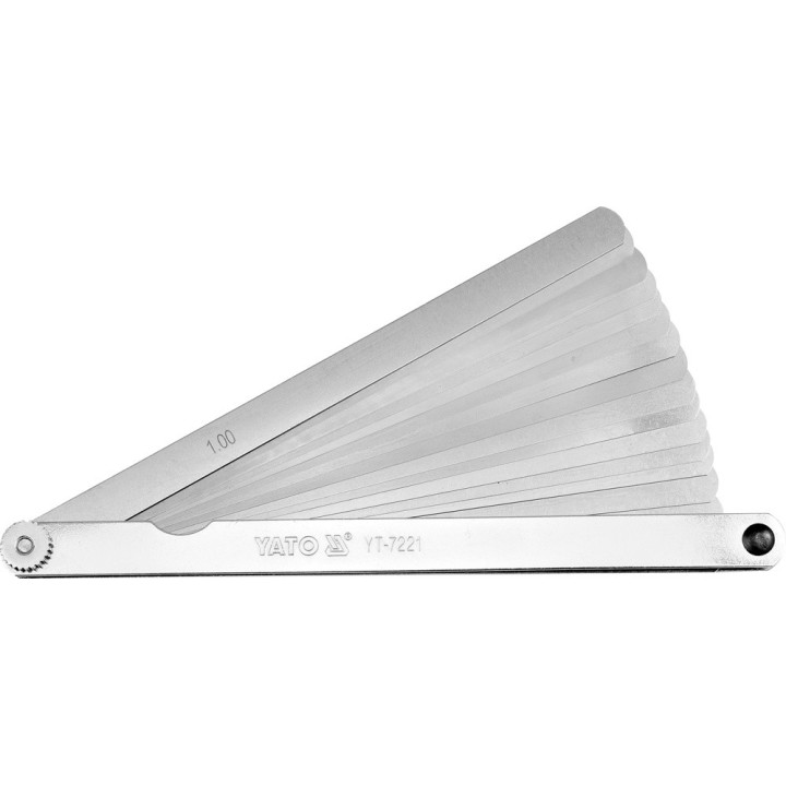YATO SZCZELINOMIERZ 200MM 17 LISTKÓW 0,02-1 MM