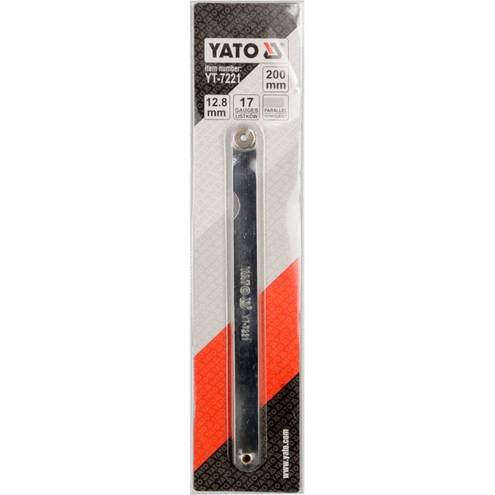 YATO SZCZELINOMIERZ 200MM 17 LISTKÓW 0,02-1 MM