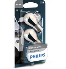PHILIPS ŻARÓWKA PY21W 12V/21W SILVERVISION (SREBRNA,...