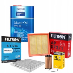 5L 5W30 FANFARO OLEJ + ZESTAW FILTRÓW OPEL CORSA D E / 1.0 1.2 1.4