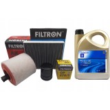 FILTRON ZESTAW FILTRÓW + OLEJ 5W30 DEXOS1 OPEL ASTRA K 1.0 1.4 Turbo