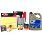 ZESTAW FILTRÓW + OLEJ GM 5W30 DEXOS 2 - OPEL INSIGNIA A 2.0CDTI