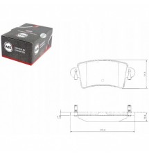 ABS37289 KLOCKI HAMULC....