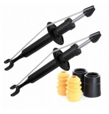 2 X AMORTYZATORY PRZÓD ZESTAW L/P OSŁONY ODBOJE AUDI...