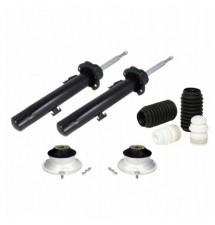 AMORTYZATORY PRZÓD ZESTAW PODUSZKI OSŁONY ODBOJE BMW...