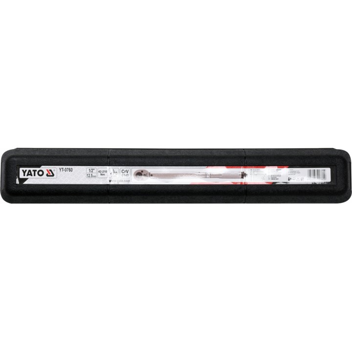 YATO KLUCZ DYNAMOMETRYCZNY 1/2" 42-210NM CR-V