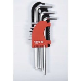 YATO KLUCZE IMBUSOWE HEX 2-10 MM, KPL. 9 SZT.