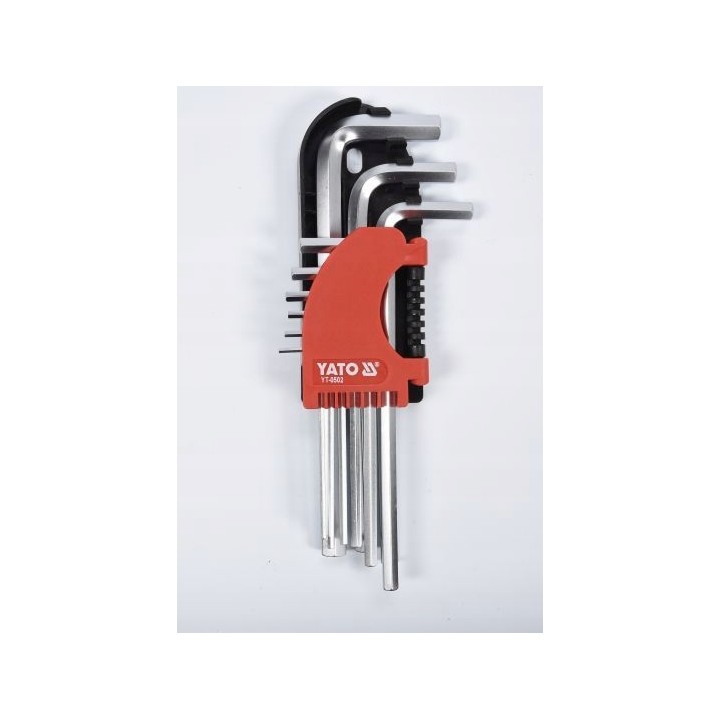 YATO KLUCZE IMBUSOWE HEX 2-10 MM, KPL. 9 SZT.